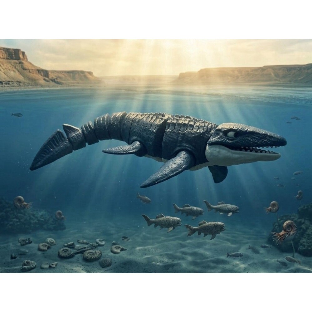 3D Printed Articulated Spinosaurus Dinosaur 12 Inches Long